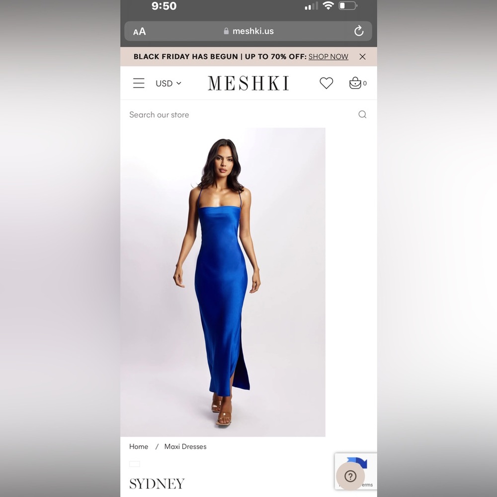 Meshki royal blue Sydney dress! Size small! Perfect condition!